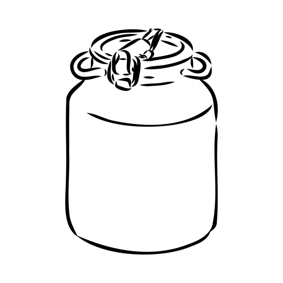 milk can vector sketch