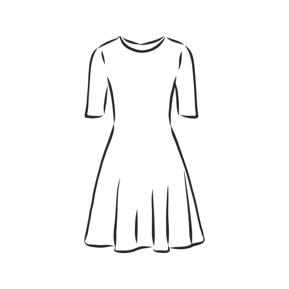 dress vector sketch