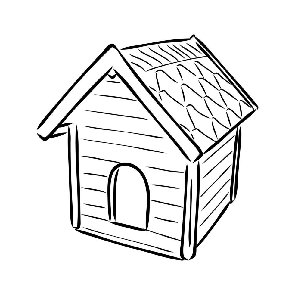 doghouse vector sketch