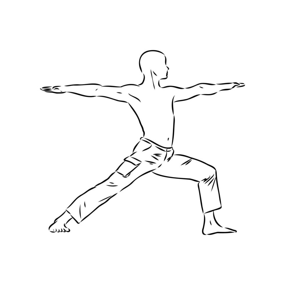 qigong vector sketch