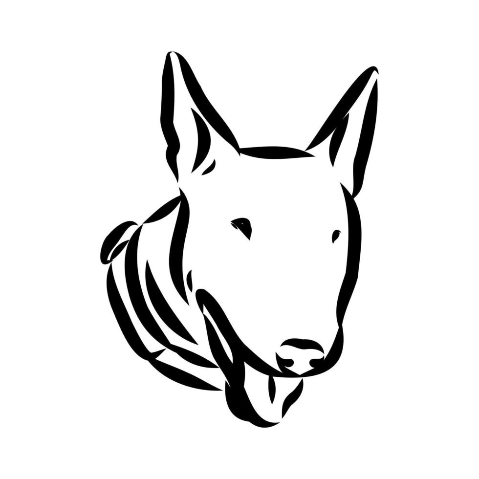 bosquejo del vector del terrier de toro