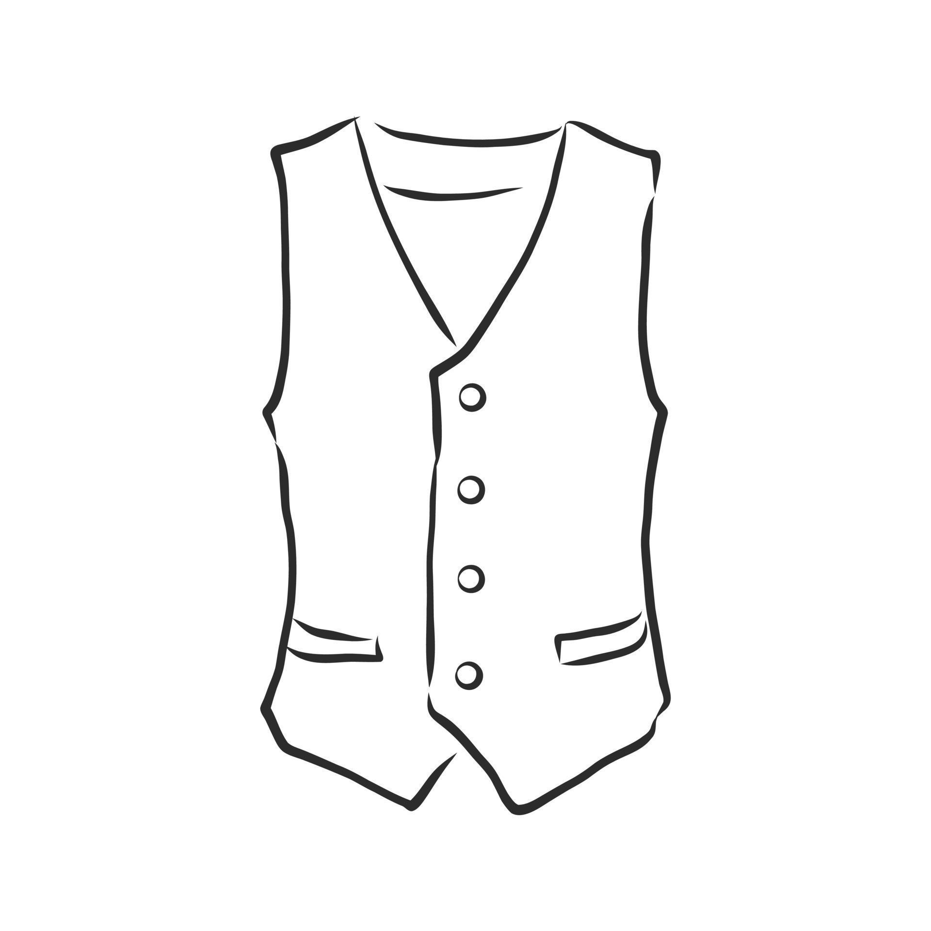 suit jacket vector sketch 7308104 Vector Art at Vecteezy