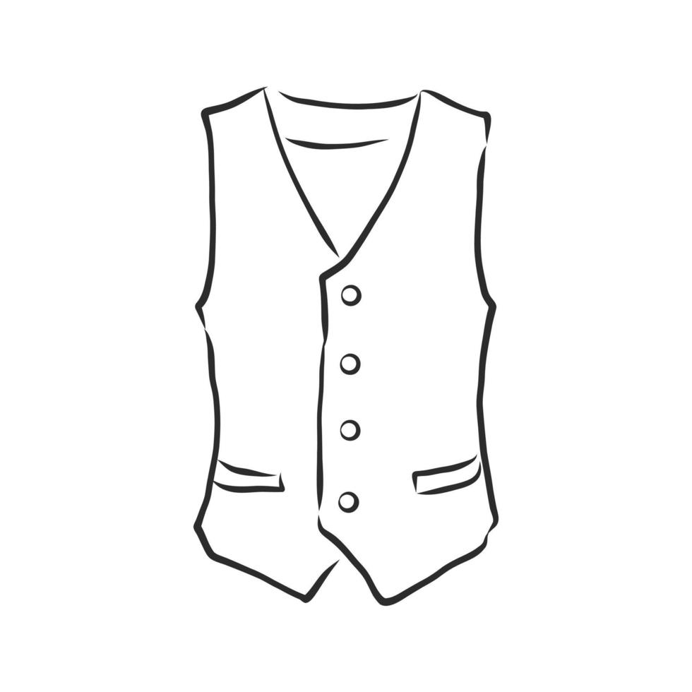 bosquejo del vector de la chaqueta del traje