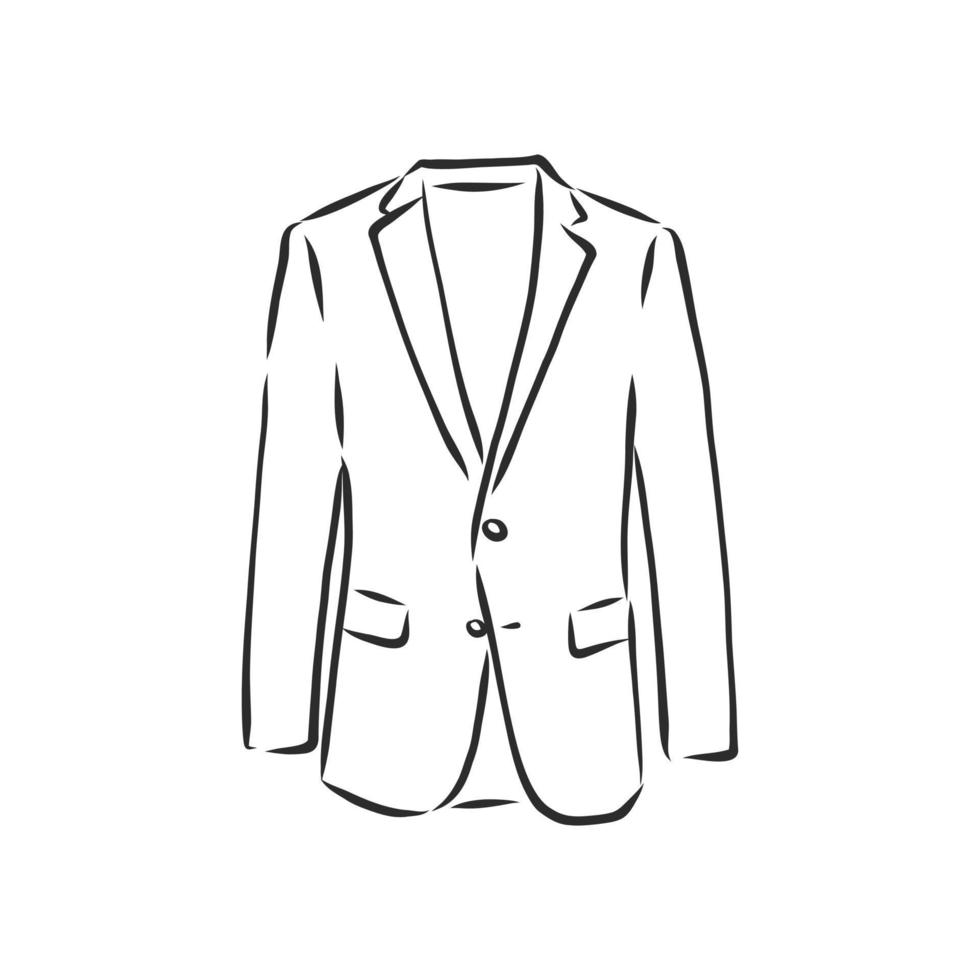 bosquejo del vector de la chaqueta del traje