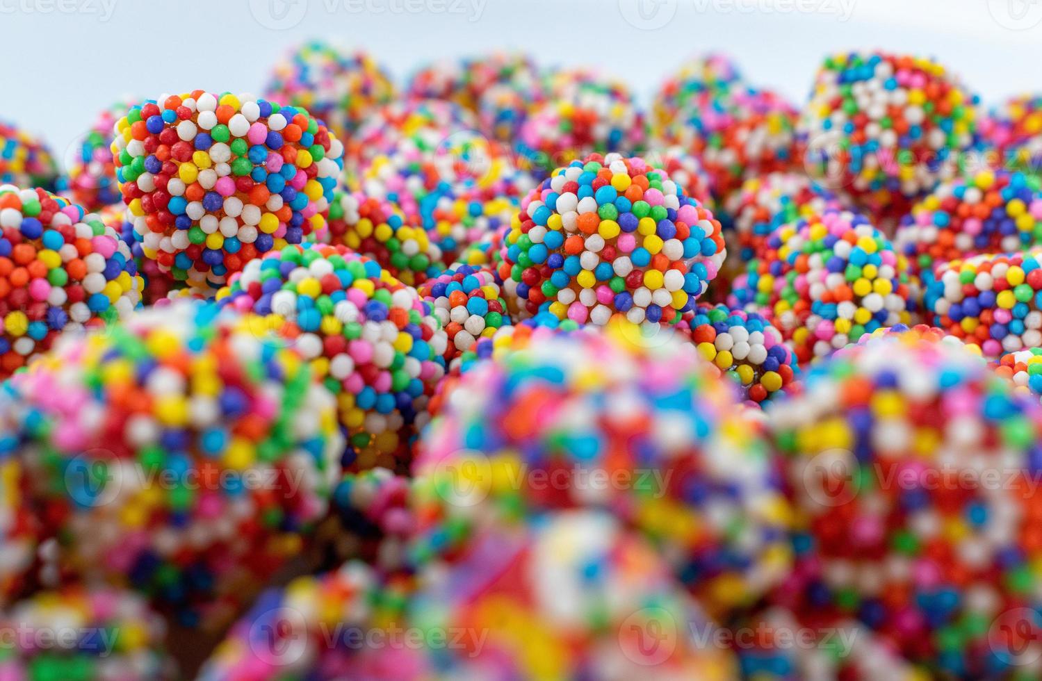 divertidas cuentas de caramelos multicolores foto