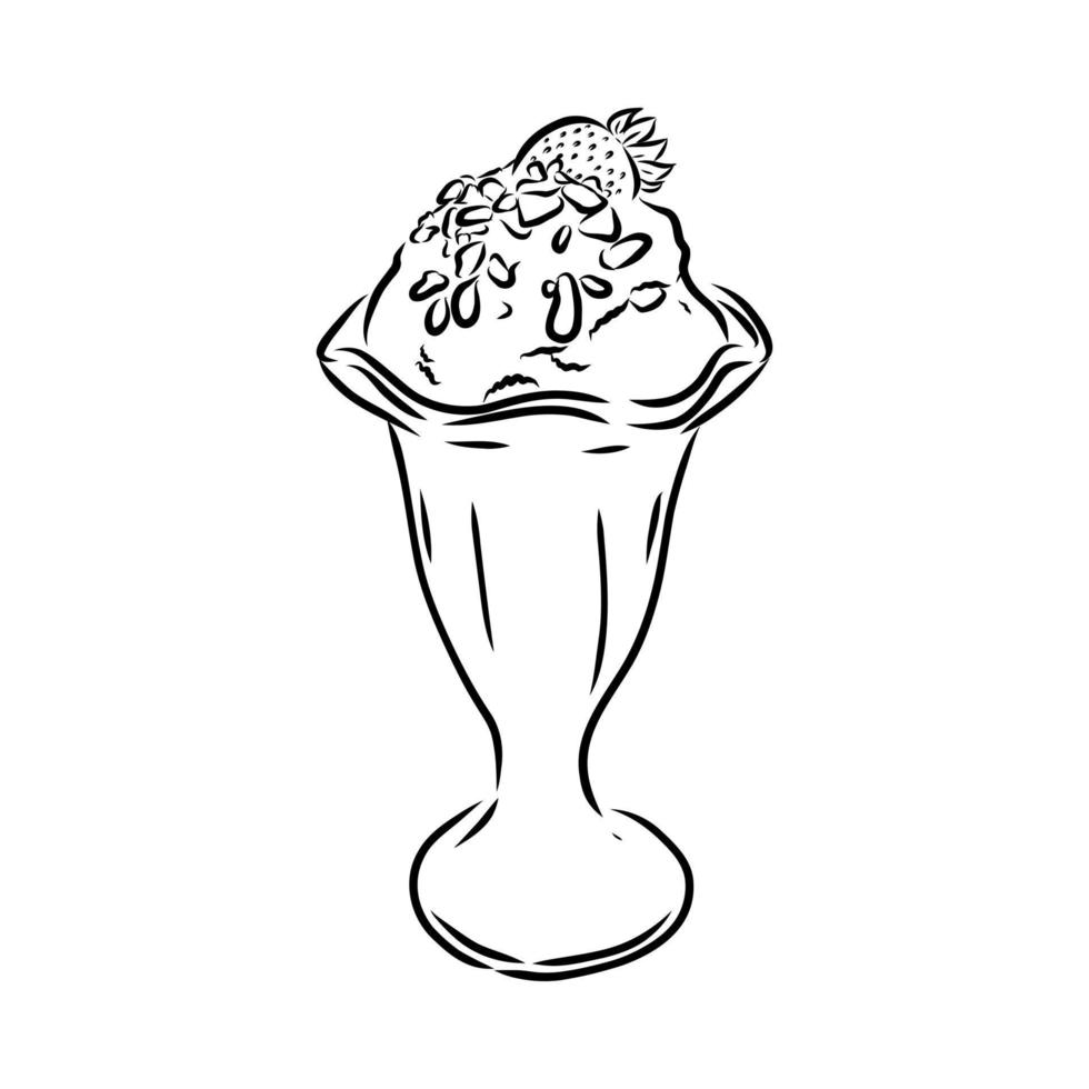 dibujo vectorial de helado vector