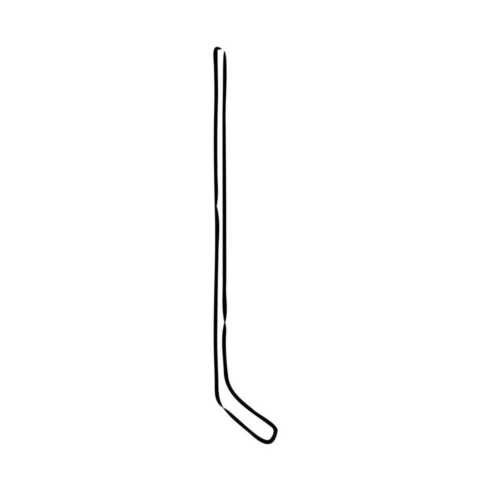 hockey stick vector sketch