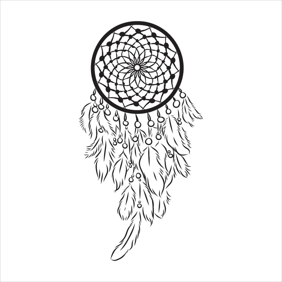 dreamcatcher vector sketch