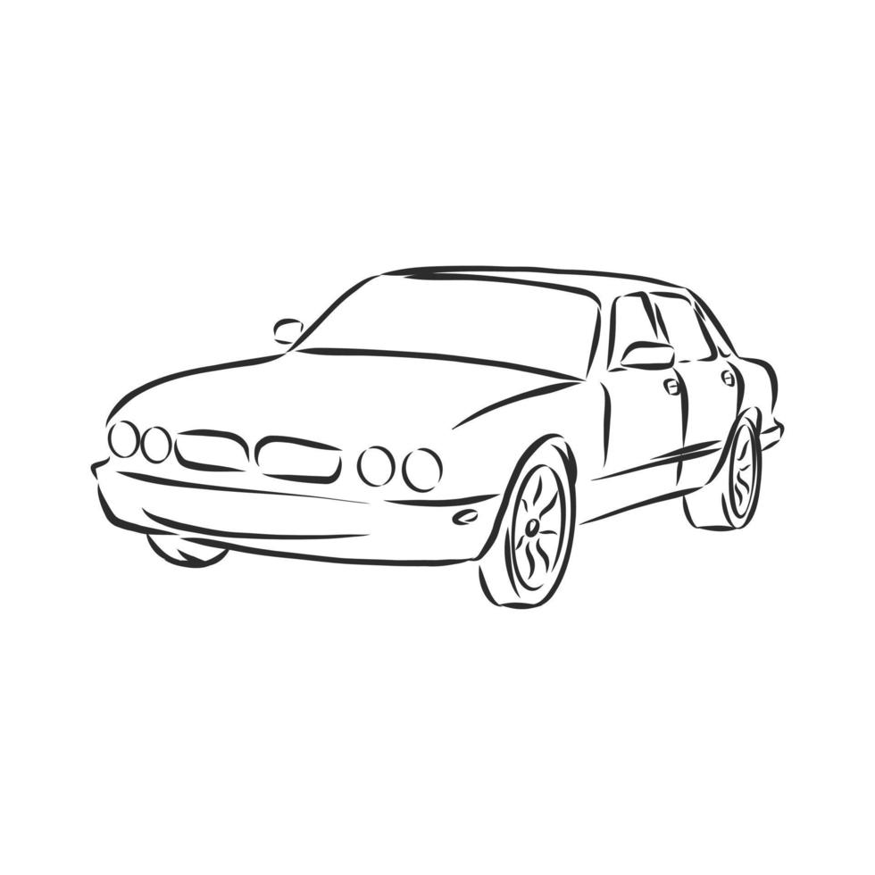 car vector sketch