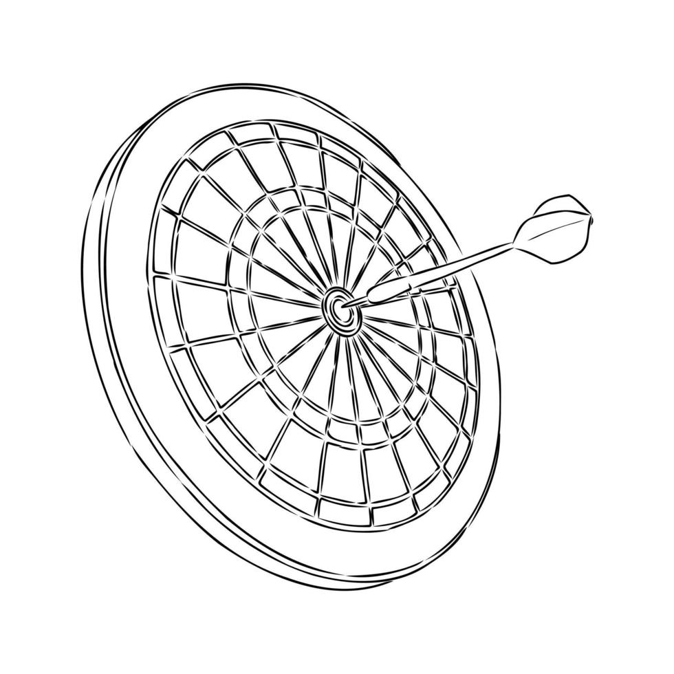 darts vector sketch