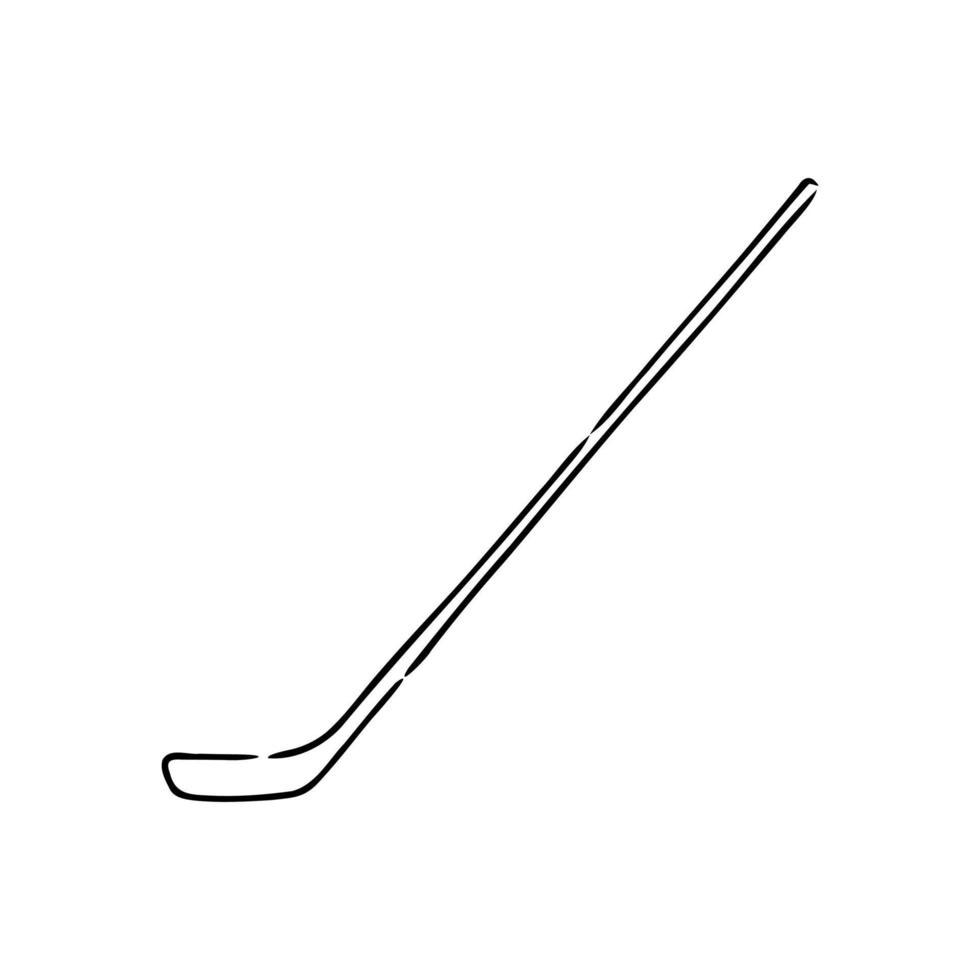 bosquejo del vector del palo de hockey