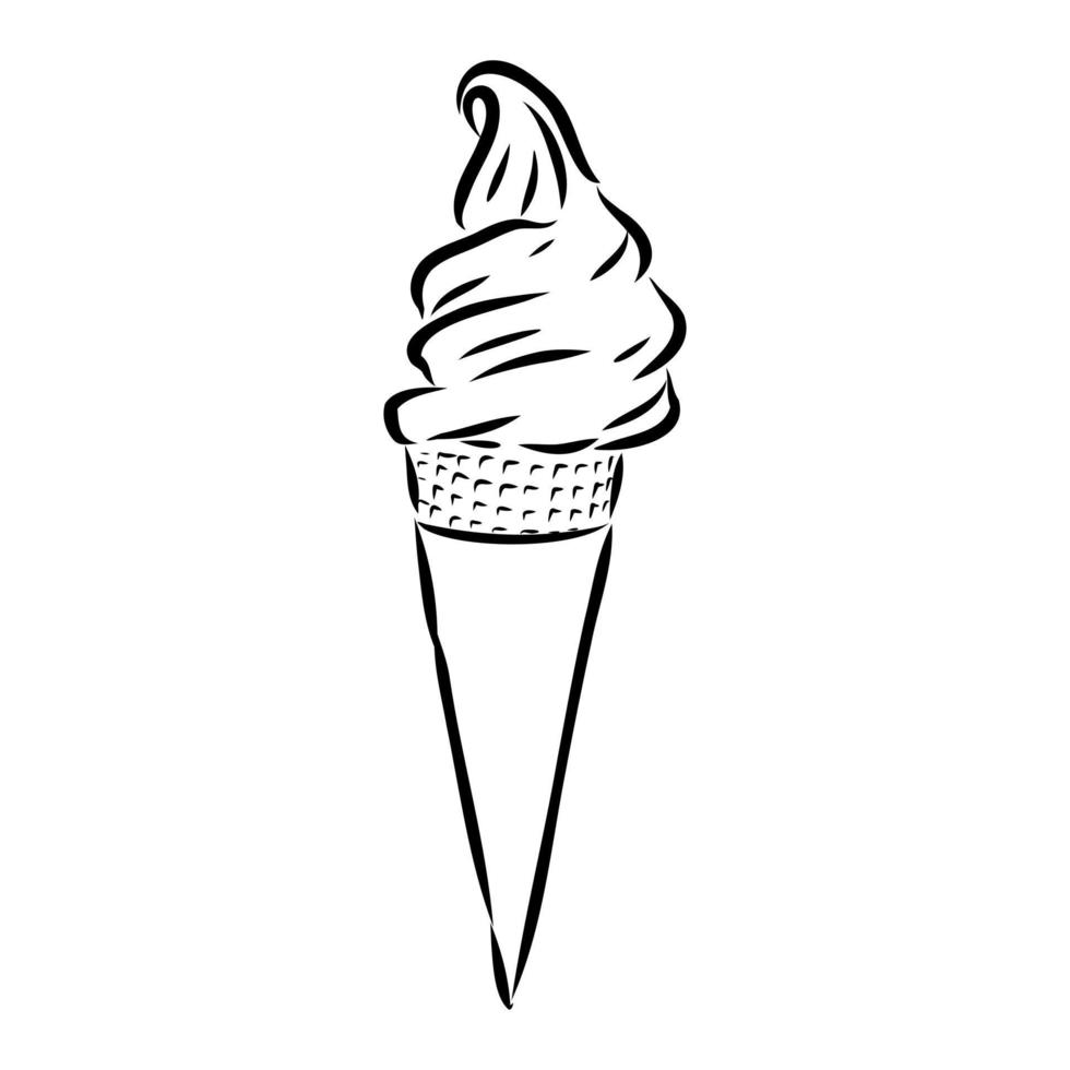 dibujo vectorial de helado vector