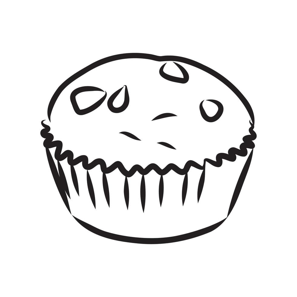 cupcake vector sketch