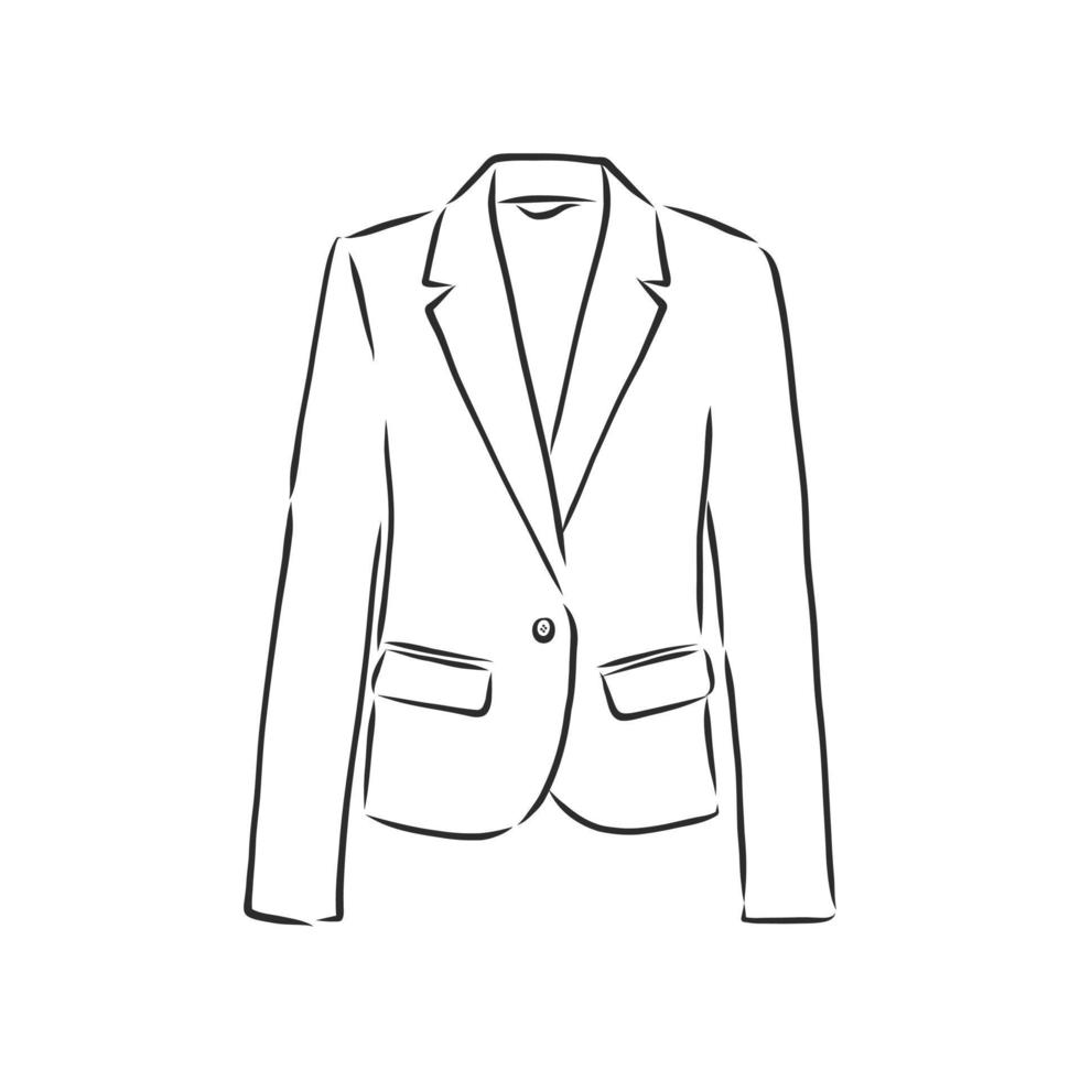 bosquejo del vector de la chaqueta del traje