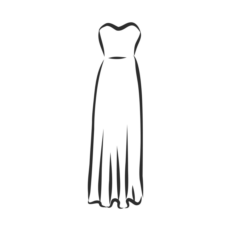 dress vector sketch