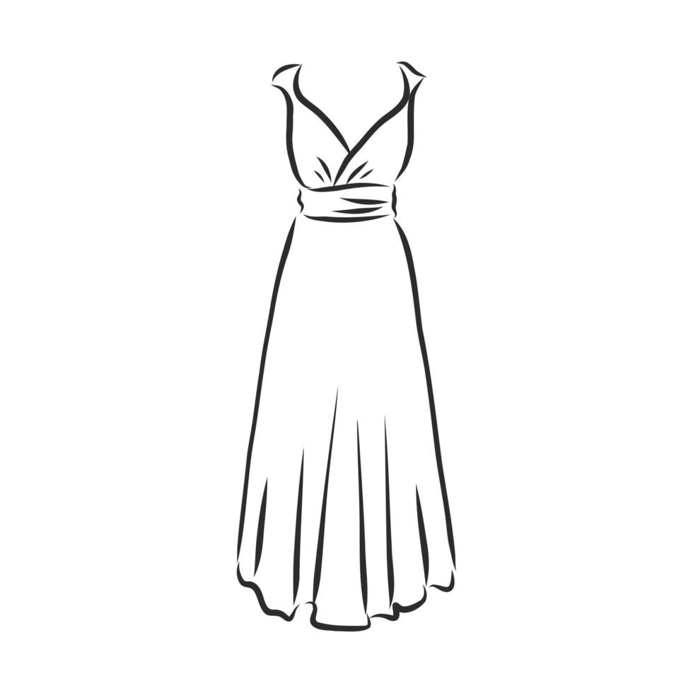 dress vector sketch