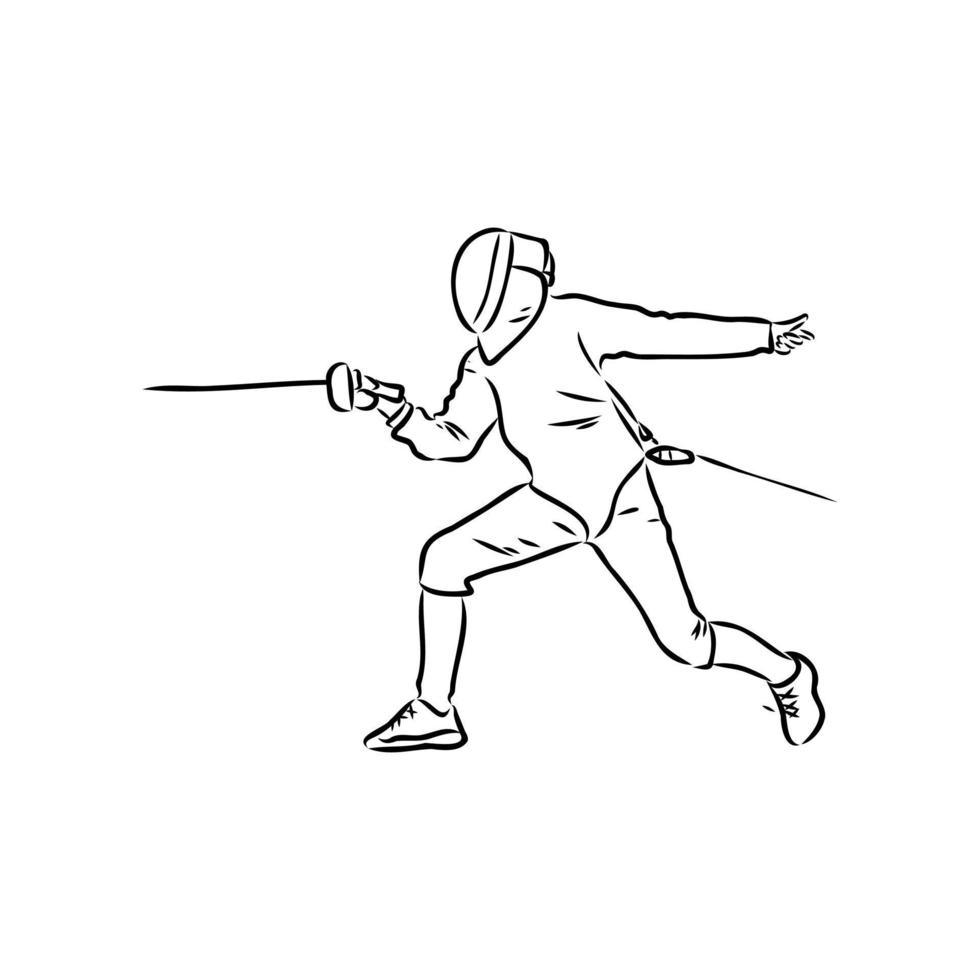 fencing vector sketch