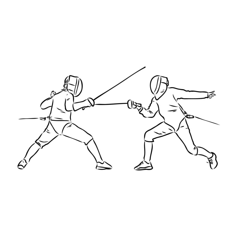 fencing vector sketch