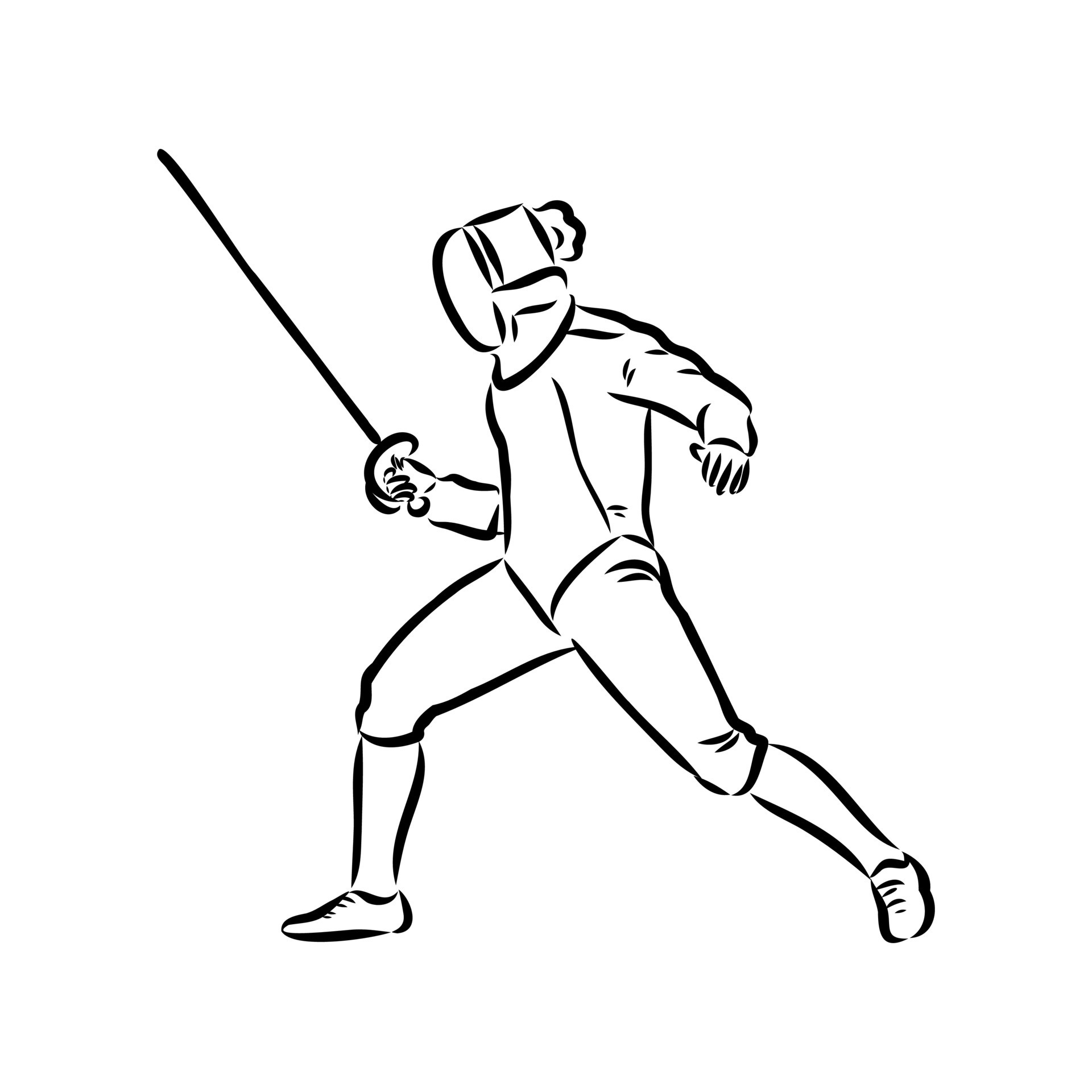 fencing vector sketch 7309154 Vector Art at Vecteezy