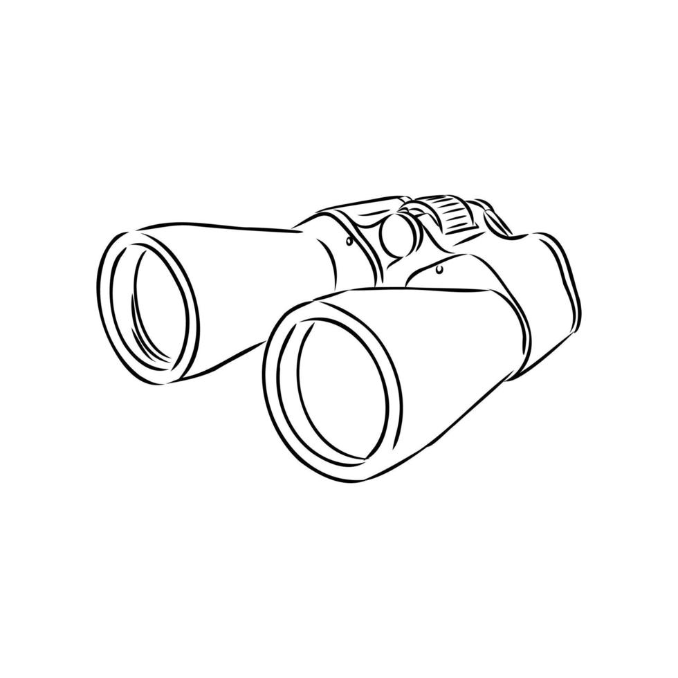 binoculars vector sketch