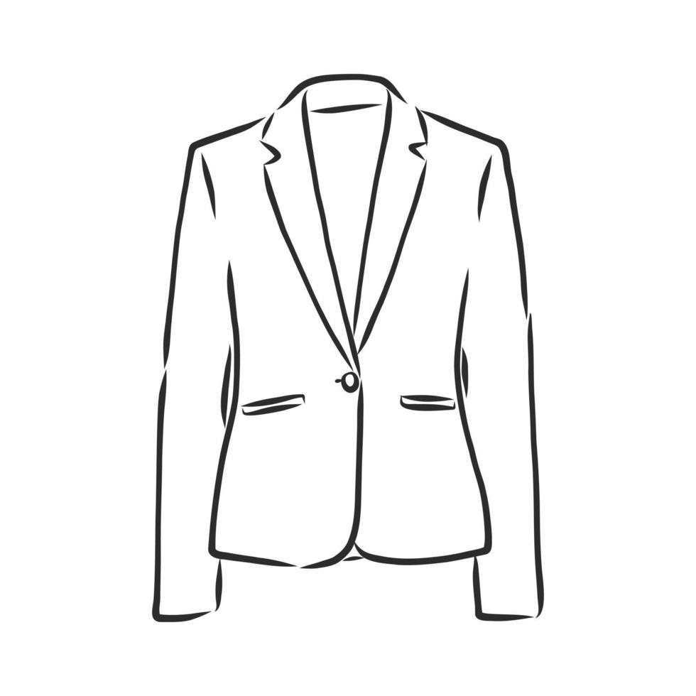 bosquejo del vector de la chaqueta del traje