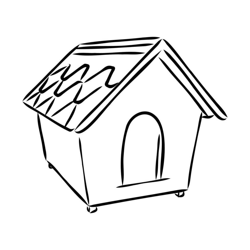 doghouse vector sketch