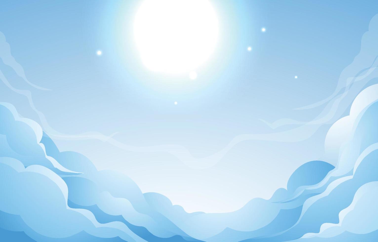 Blue Sky Background Concept vector