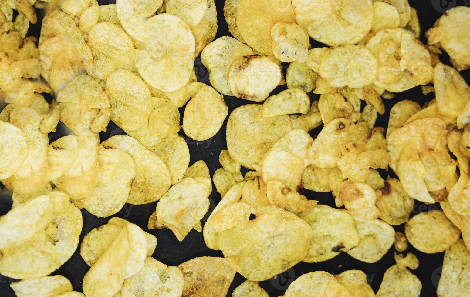 Crispy potato chips photo