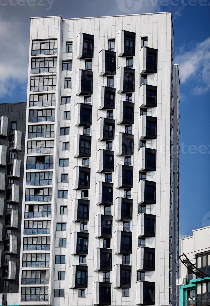 Modern apartment buildings photo