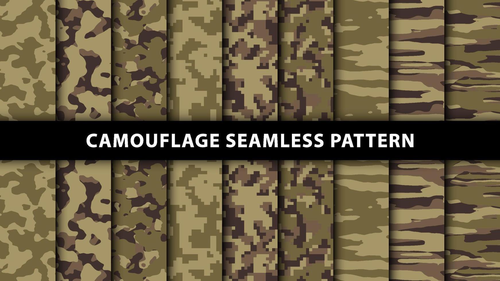 Military and army camouflage seamless pattern vector