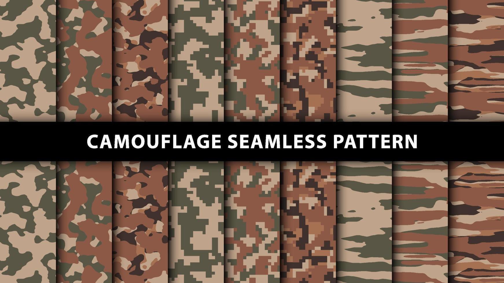 Military and army camouflage seamless pattern vector