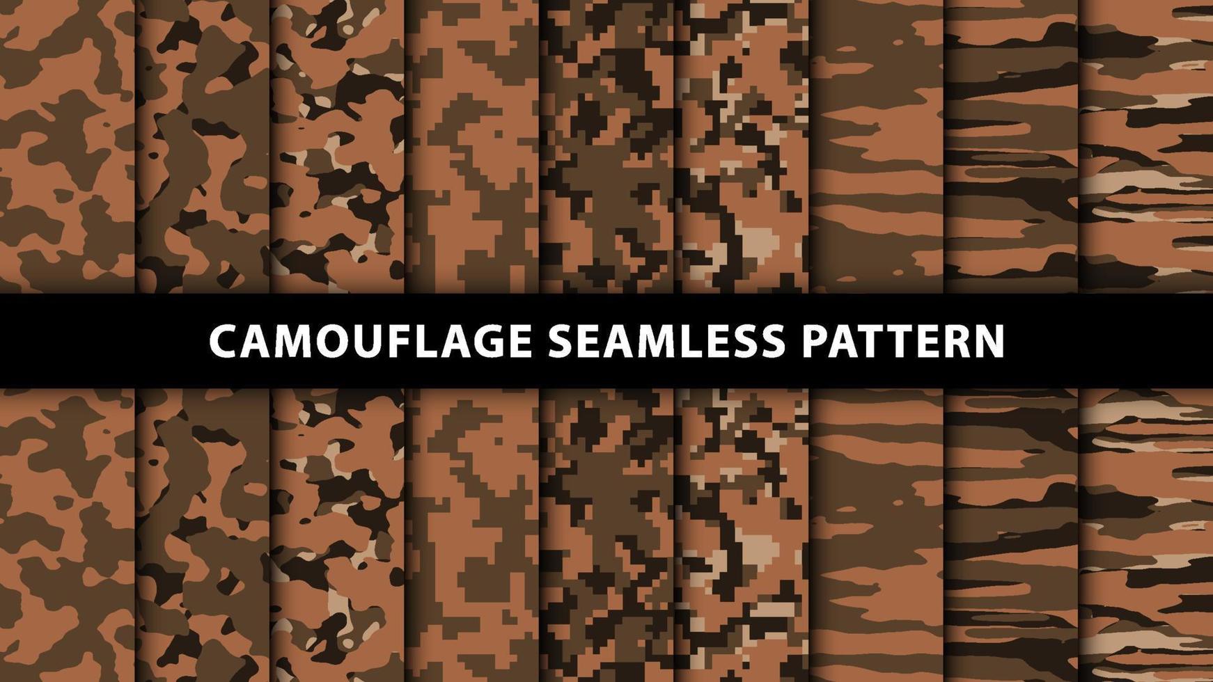 Military and army camouflage seamless pattern vector