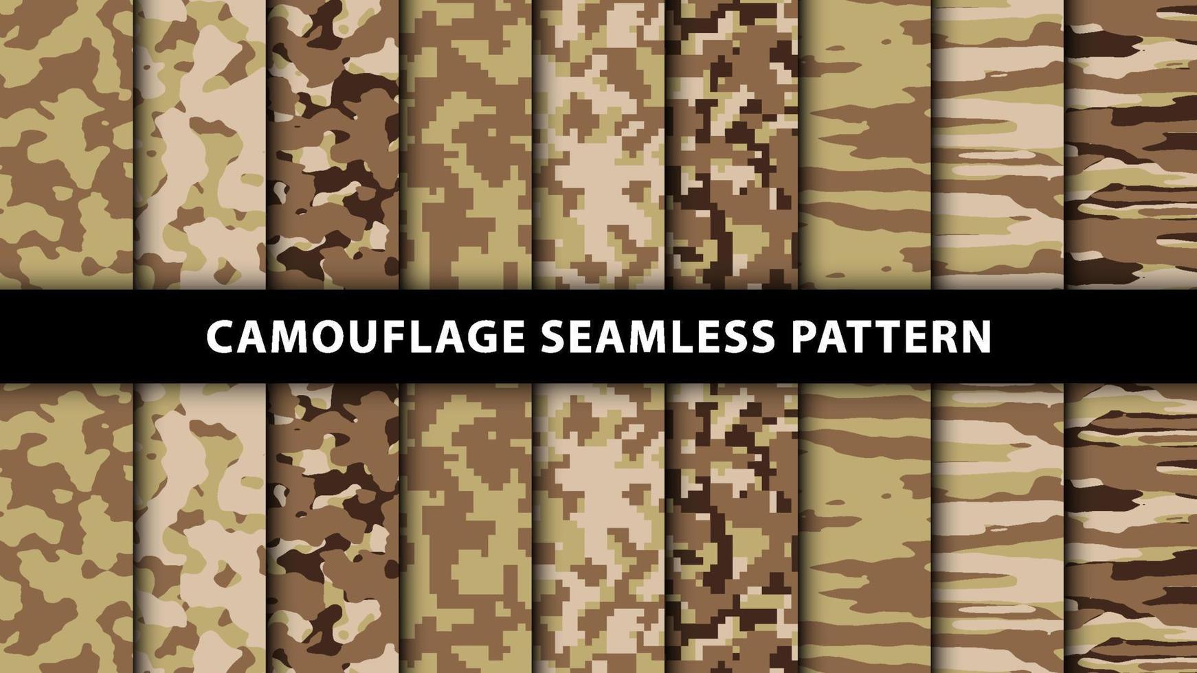 Military and army camouflage seamless pattern vector