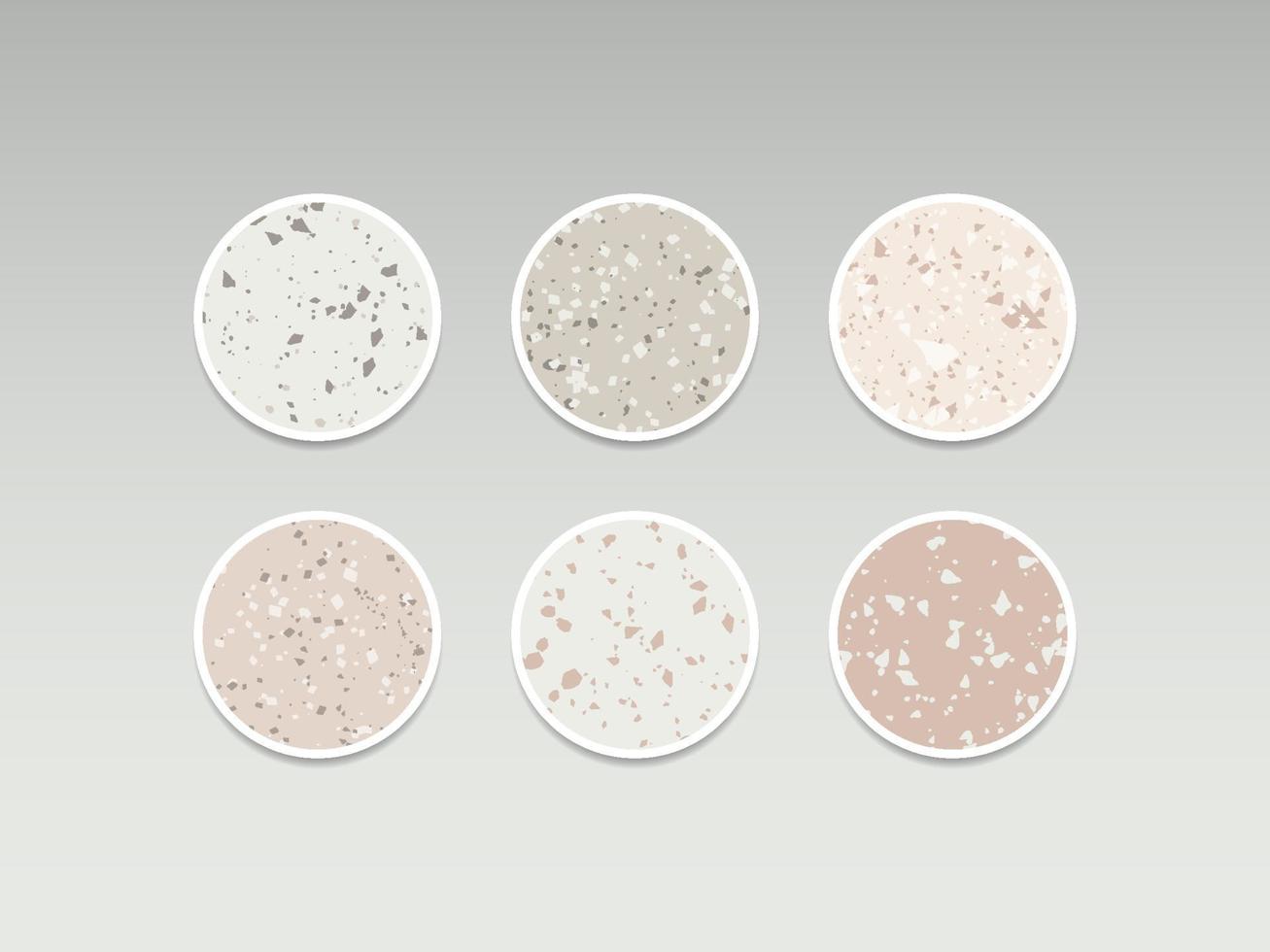 Highlight story cover. Terrazzo abstract design vector