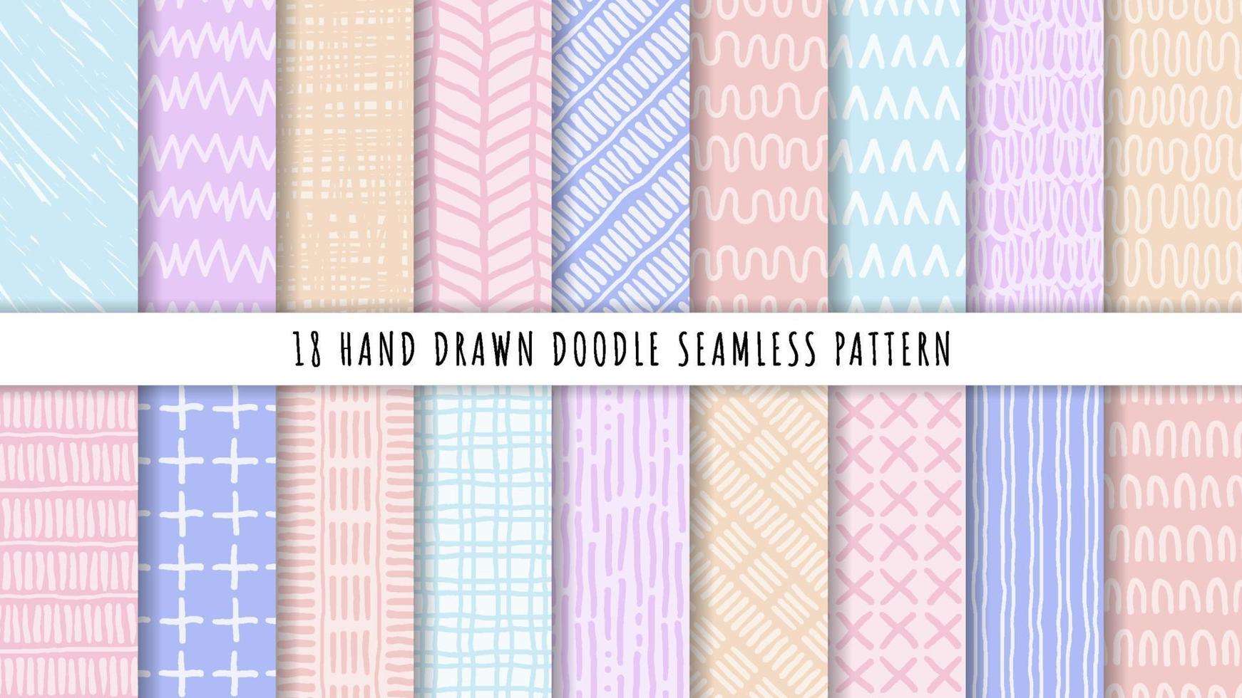 Hand drawn abstract seamless pattern vector