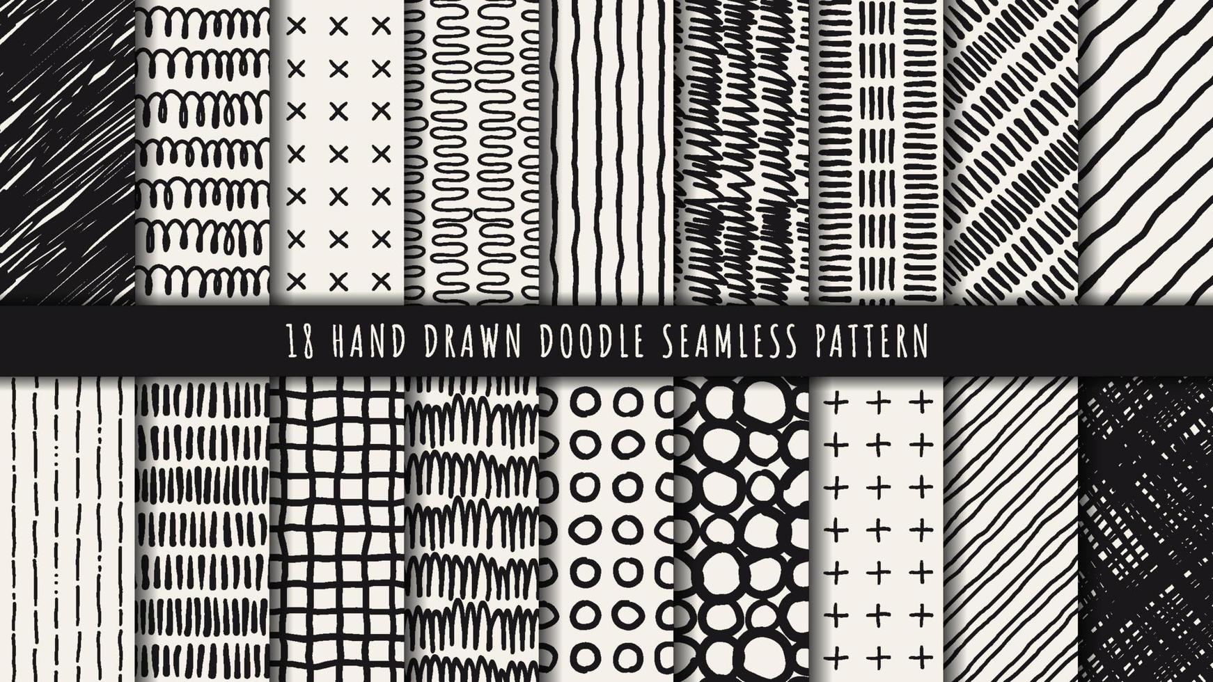 Hand drawn abstract seamless pattern vector