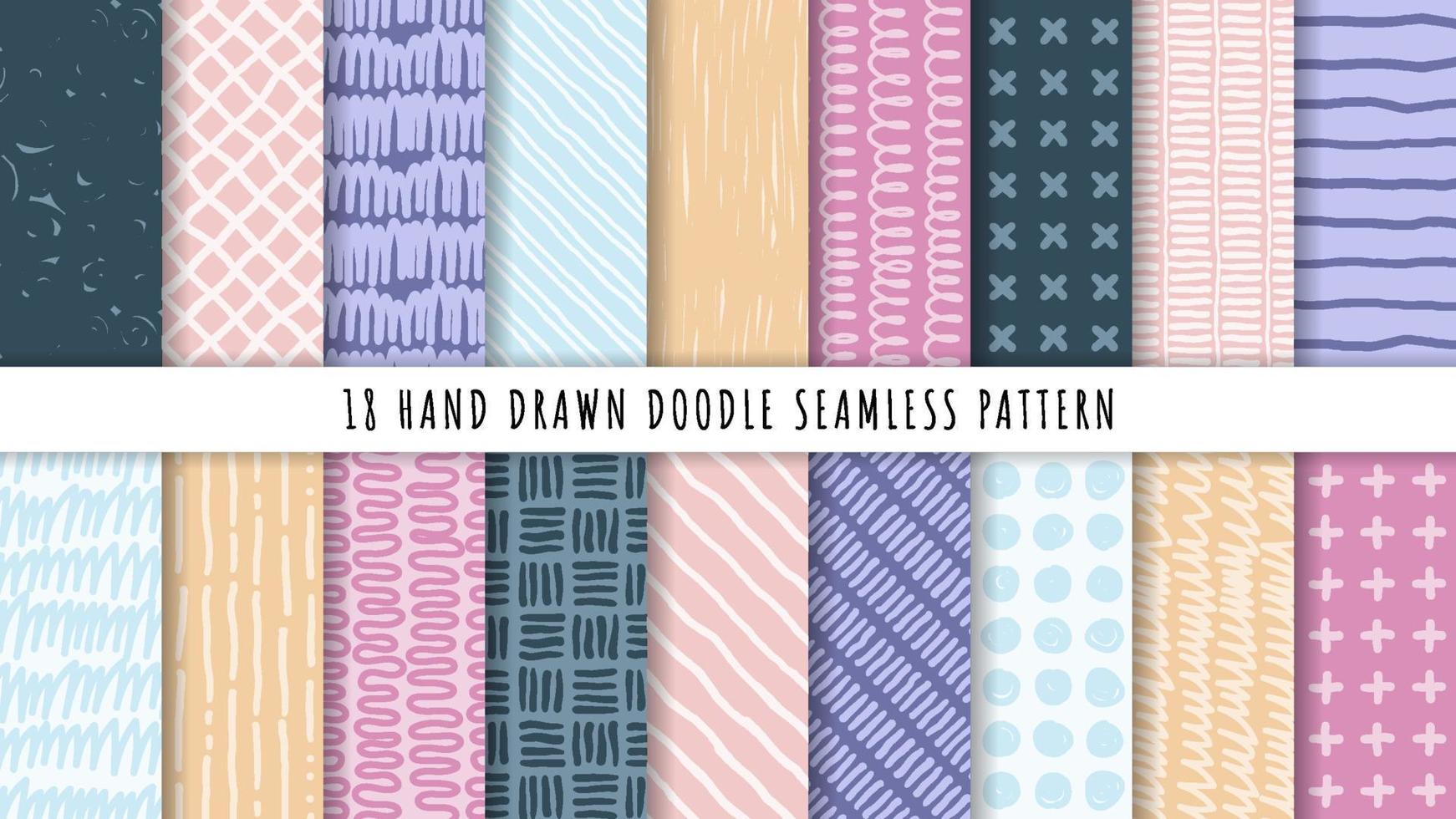 Hand drawn abstract seamless pattern vector
