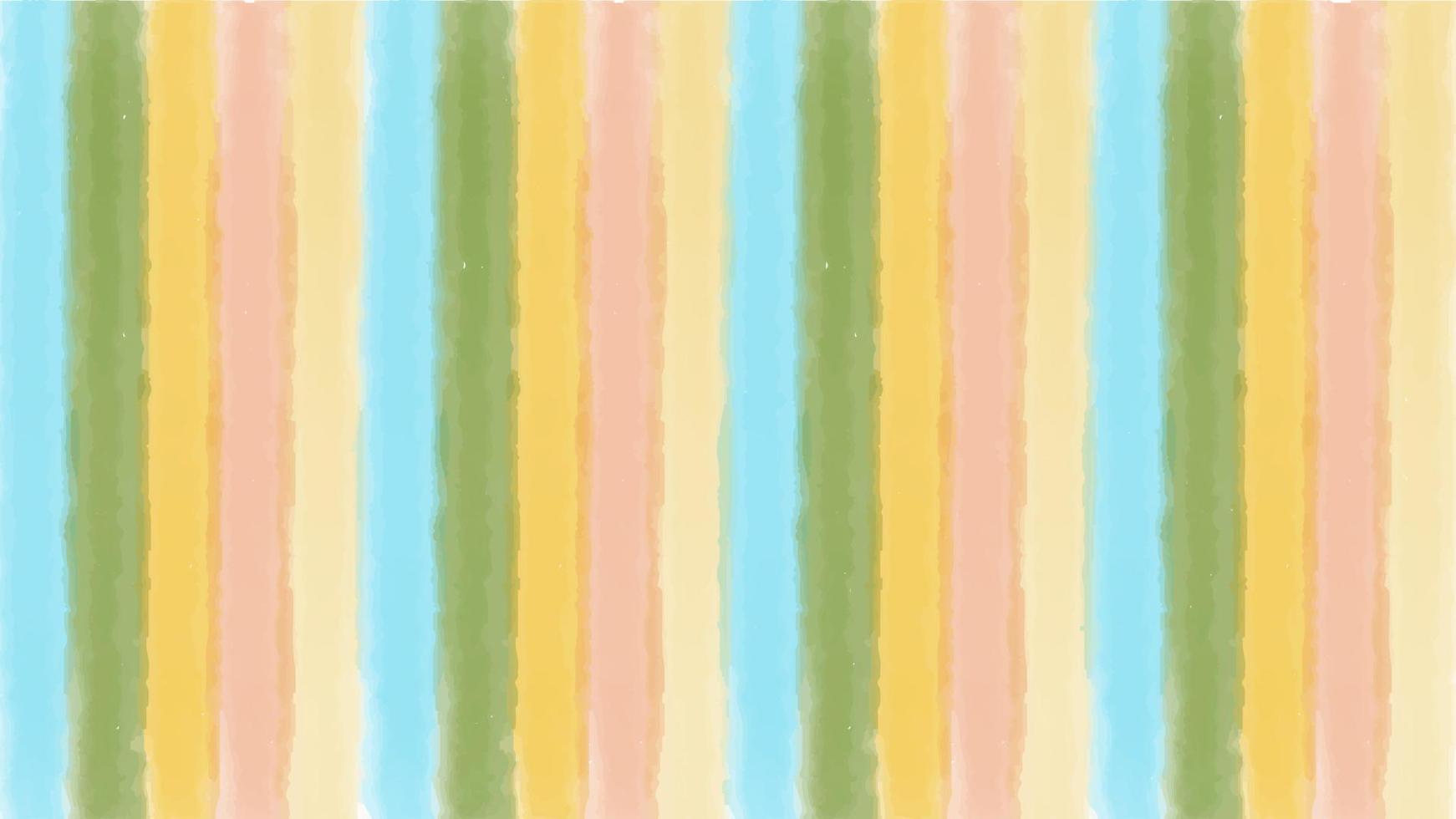 Hand drawn stripe colorful  watercolor background vector