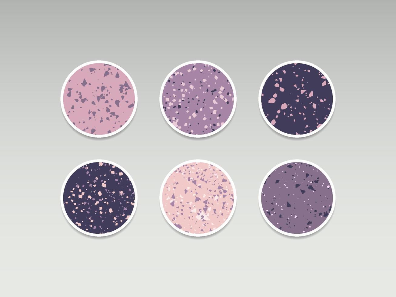 Highlight story cover. Terrazzo abstract design vector