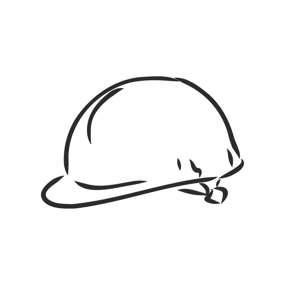 construction helmet vector sketch 7310054 Vector Art at Vecteezy