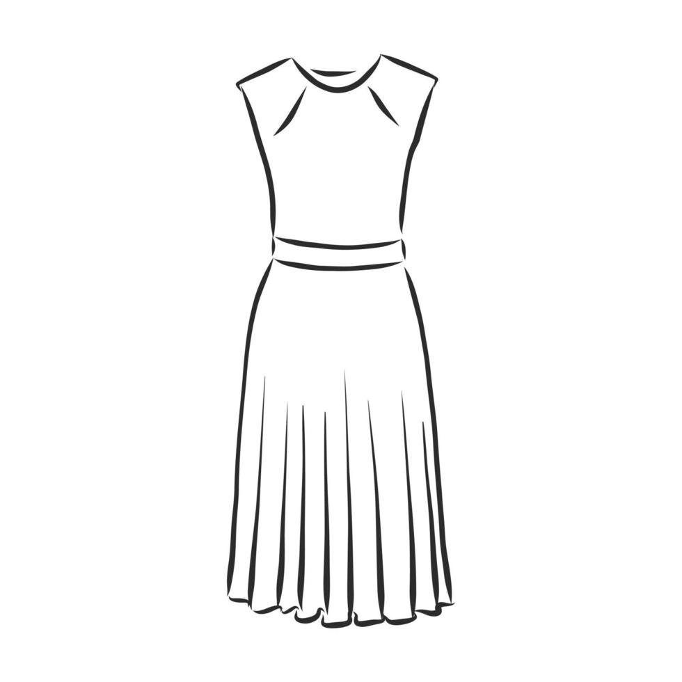 dress vector sketch