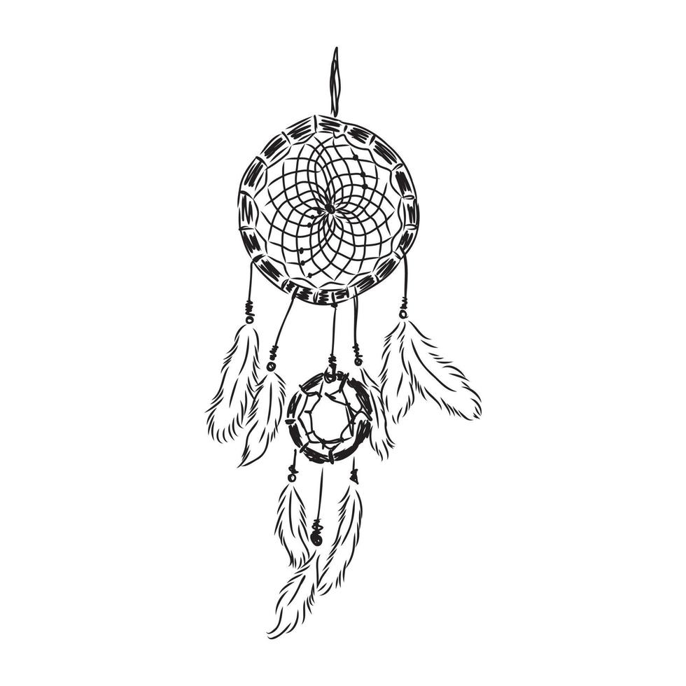 dreamcatcher vector sketch
