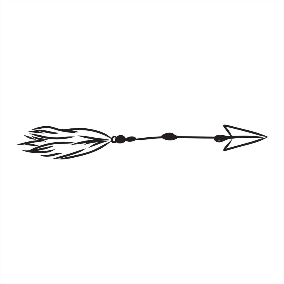 boho arrow vector sketch