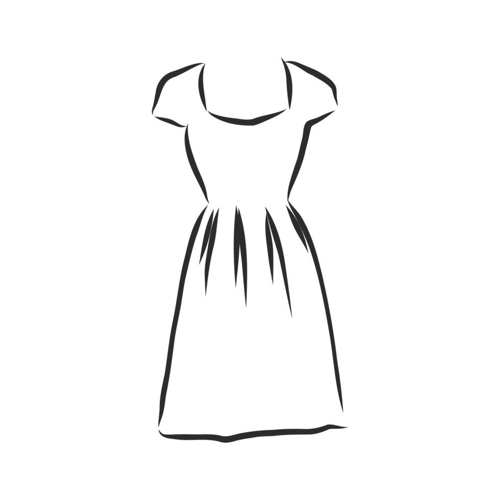 dress vector sketch