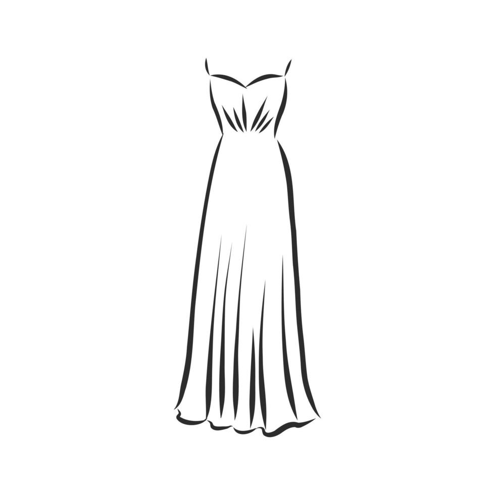 dress vector sketch