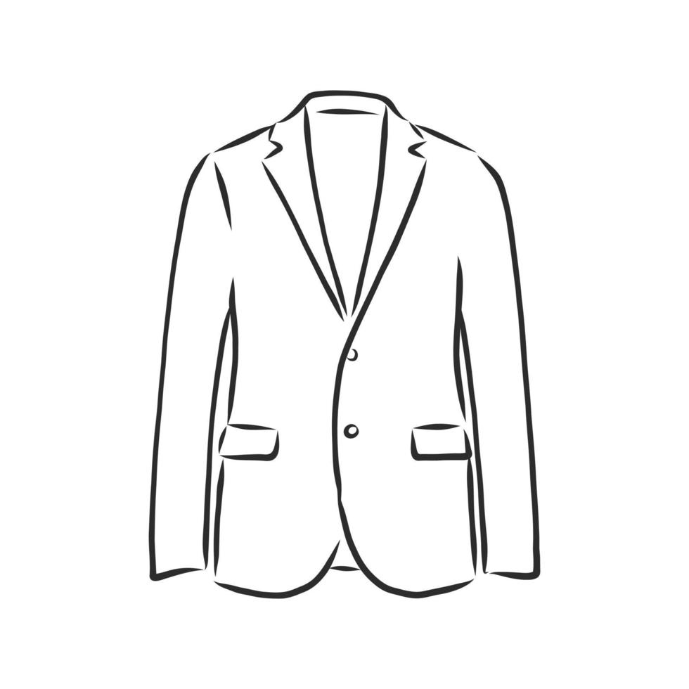 suit jacket vector sketch