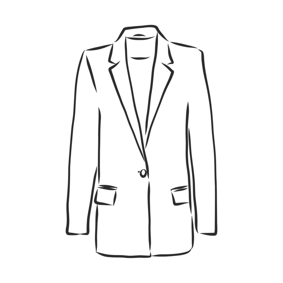 bosquejo del vector de la chaqueta del traje