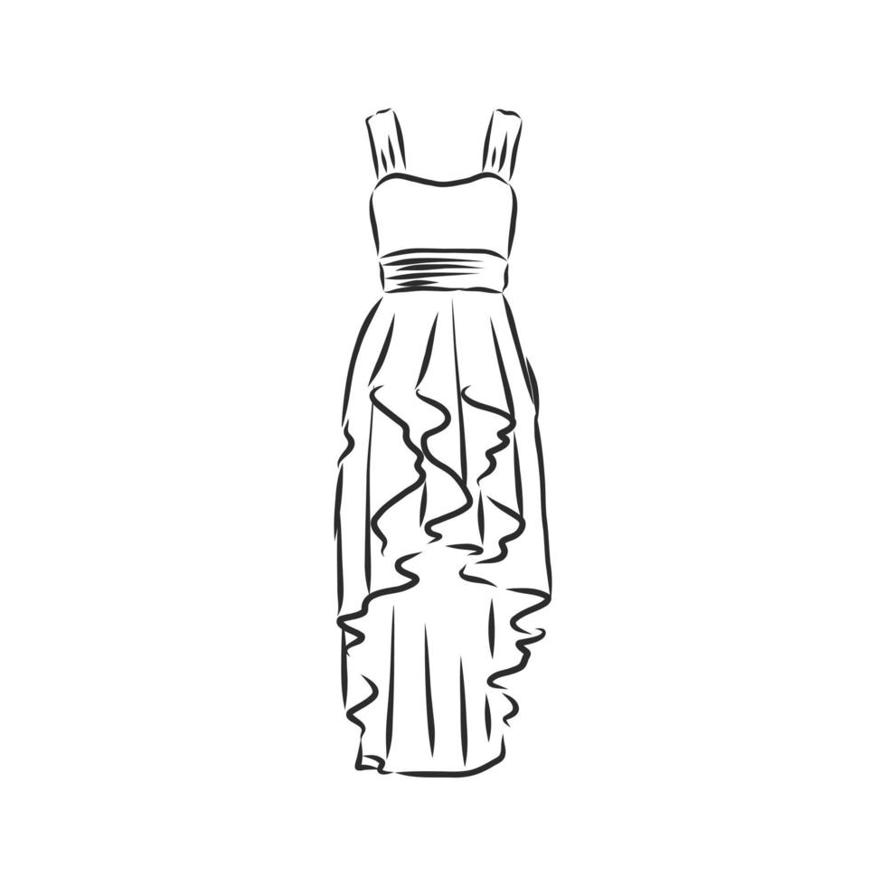 dress vector sketch