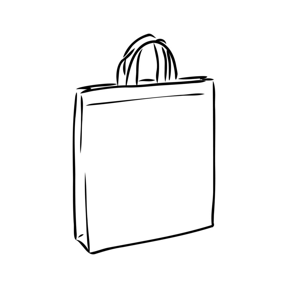 plastic bag vector sketch