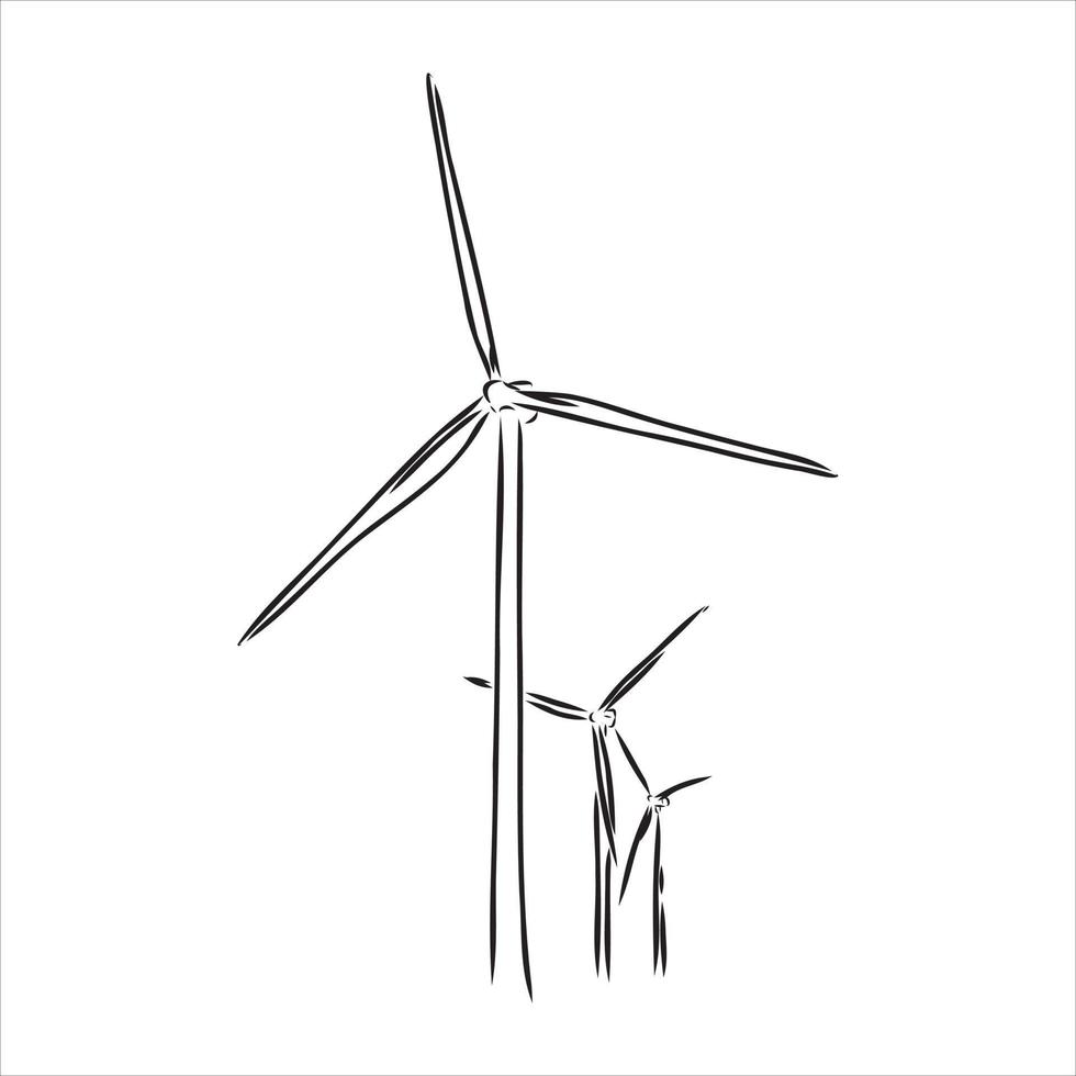 wind generator vector sketch